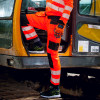Portwest PW3 Pro Hi Vis Holster Work Trouser - Orange / Black - 32w Reg / Tall