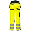 Portwest PW3 Pro Hi Vis Holster Work Trouser - Yellow / Black - 34w Reg / Tall