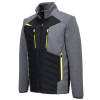 Portwest DX471 Premium Hybrid Baffle Work Jacket Metal Grey Size Large