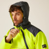 Regatta Professional Men's Hi-Vis Waterproof Insulated Overhead Bomber Jacket Yellow / Grey Large