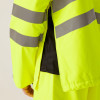 Regatta Professional Men's Hi-Vis Waterproof Insulated Overhead Bomber Jacket Yellow / Grey Large
