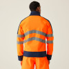 Regatta Professional Men's Hi-Vis Waterproof 3 Layer Softshell Jacket Orange / Navy Large
