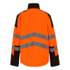 Regatta TRA760 Men's X-Pro Hi-Vis Waterproof 3 Layer Softshell Jacket Black / Orange Large