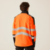 Regatta TRA760 Men's X-Pro Hi-Vis Waterproof 3 Layer Softshell Jacket Black / Orange Large