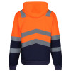 Regatta Pro TRF625 Men's Full Zip Two Tone Hoodie Orange / Navy Large