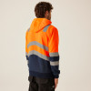Regatta Pro TRF625 Men's Full Zip Two Tone Hoodie Orange / Navy Large