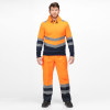 Regatta TRF663 Men's Two Tone Hi Vis Overhead Hoodie Class 2 - Orange Large