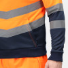 Regatta TRF663 Men's Two Tone Hi Vis Overhead Hoodie Class 2 - Orange Large