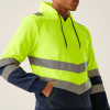 Regatta TRF663 Men's Two Tone Hi Vis Overhead Hoodie Class 2 - Yellow Medium