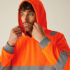 Regatta Men's Hi-Vis Pro Contract Hoodie Orange Size Large