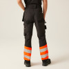 Regatta Professional TRJ480 X-PRO Stretch Holster Trousers - Class 1 Orange / Black 32w Regular Leg