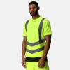Regatta Professional TRS194 Hi Vis T-Shirt Class 2 - Yellow / Navy Size Medium