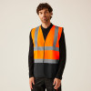 Regatta Professional TRS199 Hi Vis Two Tone Vest - Orange / Black Large