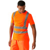 Regatta Professional TRS270 Hi Vis Contract T-Shirt Class 2 - Orange Large