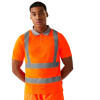 Regatta Professional TRS271 Hi Vis Contract Polo Shirt Class 2 - Orange Large