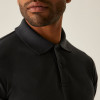 Regatta Pro TRS101 Men's Pique Polo Shirt - Black Large