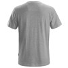 Snickers 2502 Classic Cotton T-Shirt - Grey Melange Size Medium