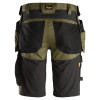 Snickers 6141 Allroundwork Holster Pockets Stretch Fabric Shorts - Khaki Green - Size 50 35" Waist