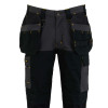 Stanley Oslo Slim Fit Holster Pocket Work Trousers Stretch Grey/Black 32w 31L