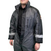 Double Cross Winter Waterproof Padded Coverall - Grey - Size Large
