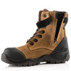 Buckler BSH008 Dark Brown High Leg Safety Boots - Lace & Zip Size