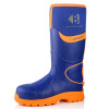 Buckler Buckbootz BBZ8000 Safety Wellington Boots Neoprene / Rubber Cold Insulated Blue/Orange Size 08