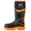 Buckler Buckbootz BBZ8000 Safety Wellington Boots Neoprene / Rubber Cold Insulated Black/Orange Size 08