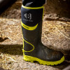 Buckler Buckbootz BBZ8000 Safety Wellington Boots Neoprene / Rubber Cold Insulated Black/Yellow Size 10