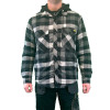 Dewalt Hemlock Lumberjack Hooded Jacket Black/Grey Quilted Check Size Large