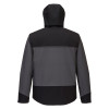 Portwest KX362 Breathable Windproof & Water Resistant Hooded Softshell Jacket Black / Grey Large