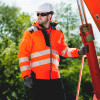 Portwest T400 - PW3 - Hi Viz Winter Jacket - Orange / Black - Large