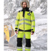 Portwest Premium PW3 Hi-Vis Fur Hood Winter Jacket - Yellow / Black - Large