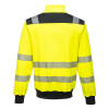 Portwest PW370 - PW3 Hi-Vis Zip Sweatshirt Yellow / Black Size XXL