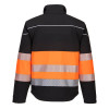 Portwest PW375 Hi Vis Softshell Jacket - Orange / Black - Large