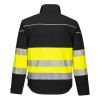 Portwest PW375 Hi Vis Softshell Jacket - Yellow / Black - Large