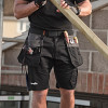 Scruffs Worker Plus Holster Pocket Work Shorts Black 28w
