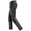 Snickers 6275 AllroundWork, 4-way Stretch Trousers with Holster Pockets Steel Grey / Black 33w 32 Leg