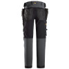 Snickers 6275 AllroundWork, 4-way Stretch Trousers with Holster Pockets Steel Grey / Black 33w 32 Leg