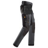 Snickers 6275 AllroundWork, 4-way Stretch Trousers with Holster Pockets Steel Grey / Black 33w 32 Leg