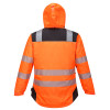 Portwest T400 - PW3 - Hi Viz Winter Jacket - Orange / Black - Large