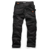 Scruffs Trade Holster Work Trousers with Stretch Panels - Black - 32w Reg Leg