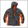 Scruffs Worker Rain Waterproof Jacket Grey / Orange Small