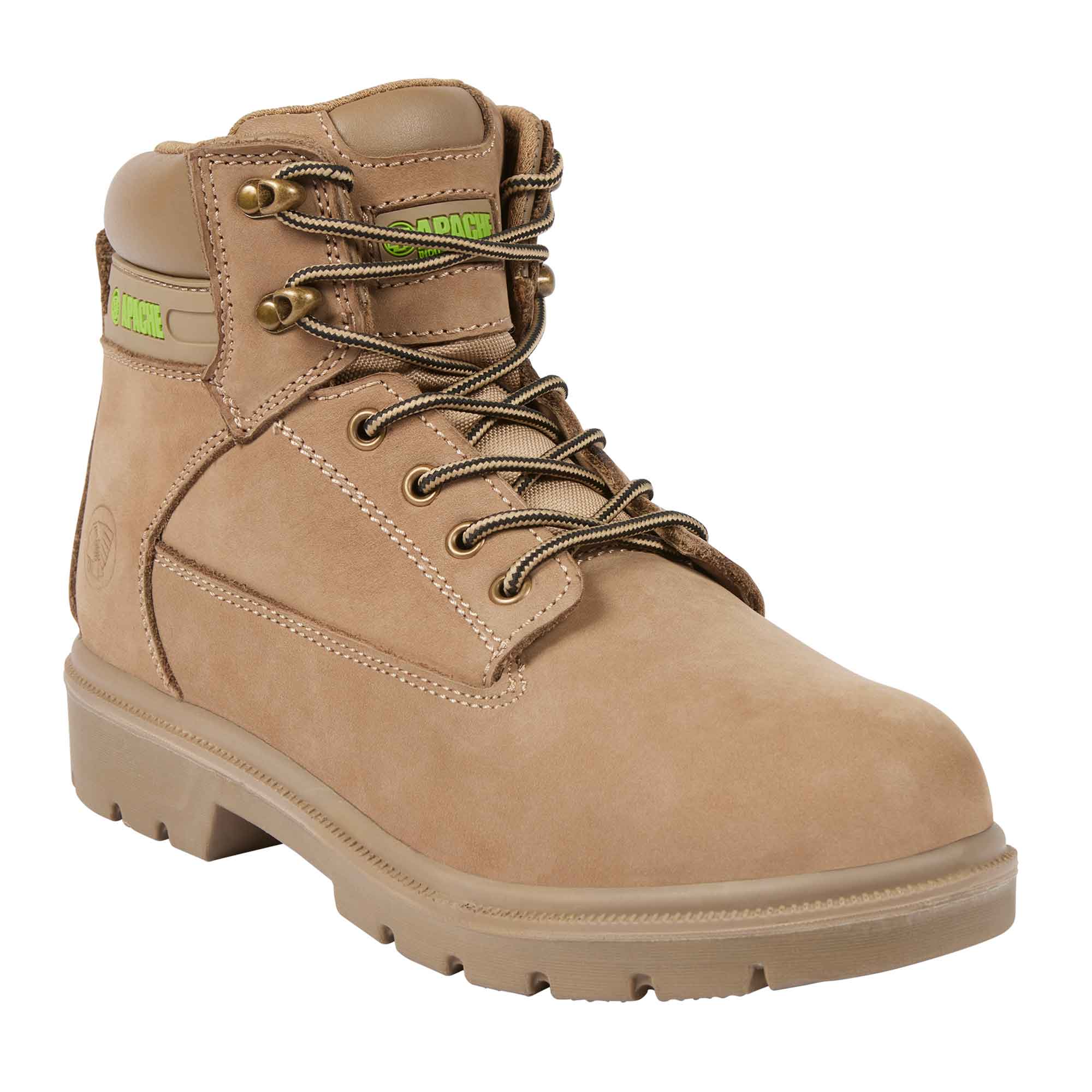 CAT Safety Caterpillar Powerplant Nubuck Safety Boots in Natural | UK