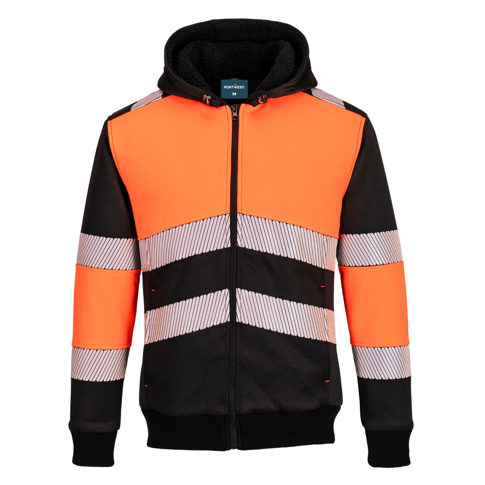 Toolmonkey - Portwest PW377 PW3 Hi-Vis Full Zip Winter Hoodie