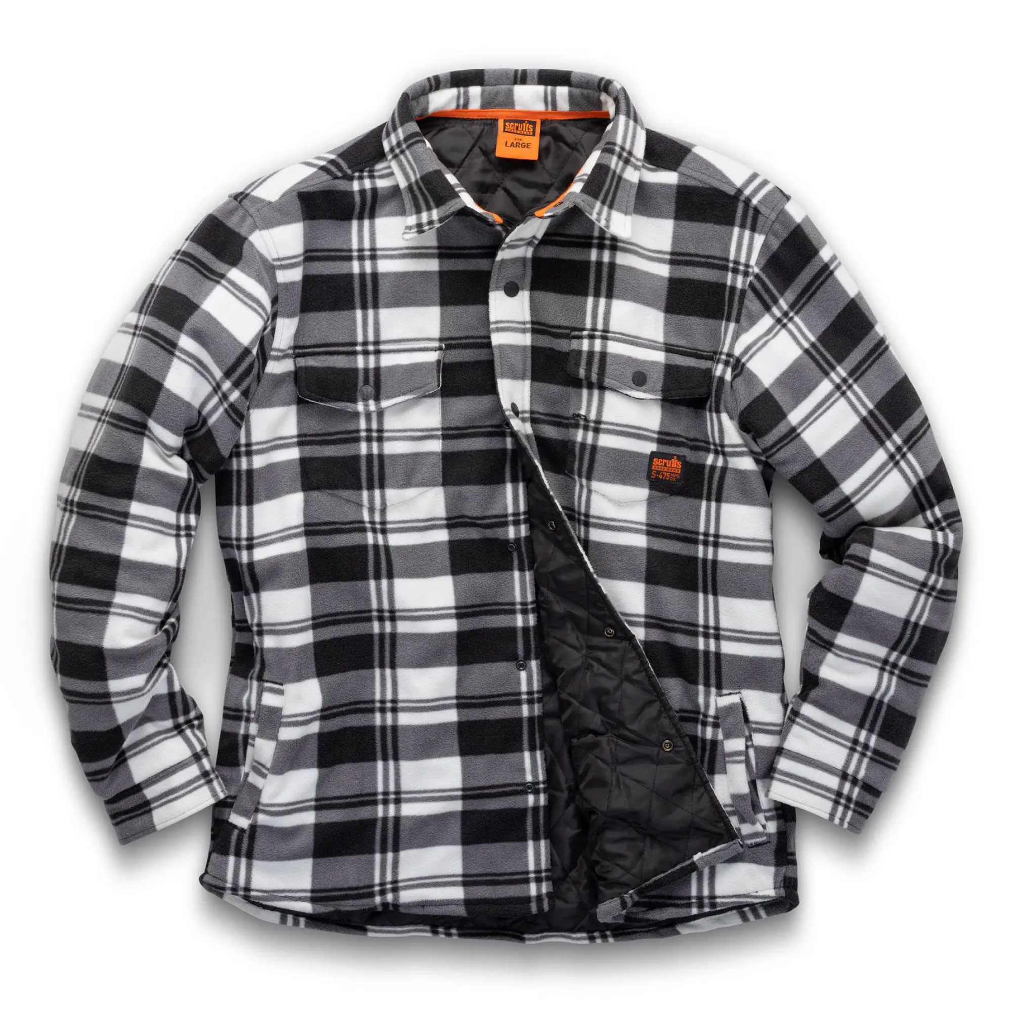 Toolmonkey - Scruffs Oversized Worker Padded Checked Shirt Jacket  
